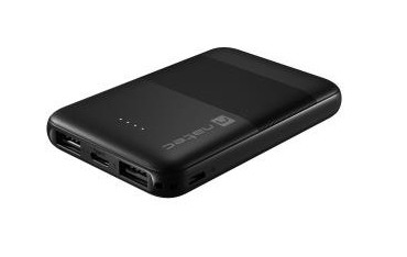Powerbank Natec Trevi Compact 5000mAh 2x USB-A + 1x USB-C czarny