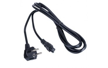 Kabel zasilający Akyga AK-NB-01A CEE 7/7 - IEC C5 do notebooka (koniczynka) 250V/50Hz 2,5A 3m czarny