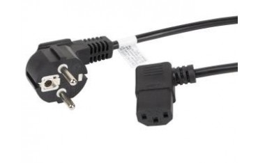 Kabel zasilający Lanberg CEE 7/7 - IEC 320 C13 kątowy 3m VDE czarny
