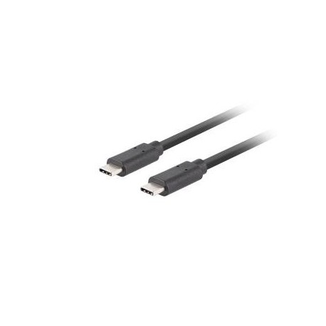 Kabel USB Lanberg USB-C(M) - USB-C(M) 3.1 Gen 2 10Gb/s PD100W 1,8m czarny