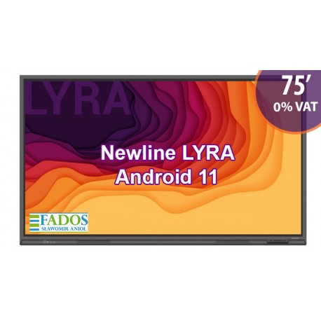 Monitor interaktywny 75 cali Newline Lyra TT-6521Q EDU 0% VAT Android 11