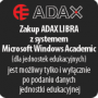 Komputer stacjonarny 0% VAT dla szkoły Komputer ADAX LIBRA WXPC10400 i5-10400 SSD250GB W11P EDU/V2