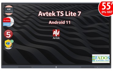 Monitor interaktywny Avtek TS 7 Lite 55 4K 0% VAT dla EDU Android 11.0