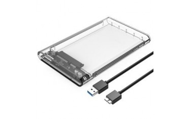 Obudowa na dysk Orico 2139U3-CR-EP HDD/SSD 2,5" USB 3.1, 5 Gbps, clear 