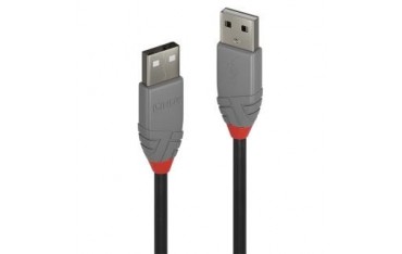 Kabel USB 2.0 LINDY Type A Cable, Anthra Line 3m Black
