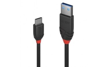 Kabel USB 3.1 LINDY Type A to C Cable 3A, Black Line 1,5m Black