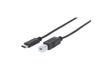 Kabel Manhattan USB-C-B M/M 1m czarny