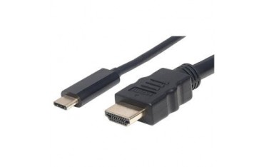Kabel adapter Manhattan USB-C / HDMI 4K*30Hz DP Alt Mode 1m czarny