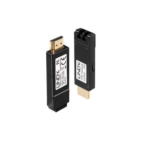 Extender HDMI LINDY 10.2G Fibre Optic 300m czarny
