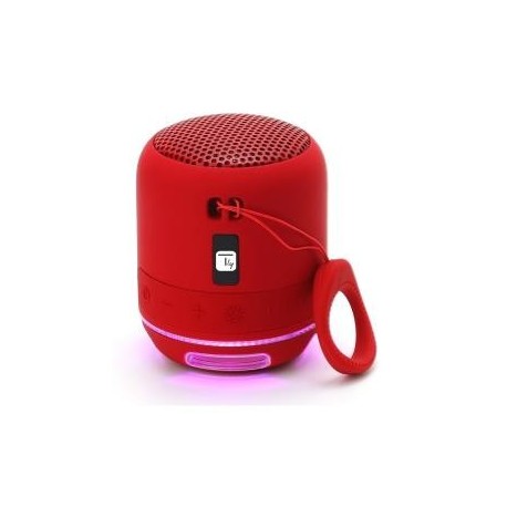 Głośnik Techly Bluetooth 5W TWS LED/MP3/MicroSD Czerwony