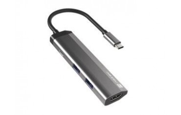 Stacja dokująca USB Natec Fowler Slim Multiport USB-C PD, 2x USB 3.0, HDMI 4K, USB-C