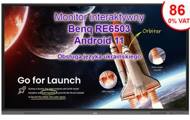 Monitor interaktywny BenQ RE8603 86" 4K UHD EDU 0% VAT