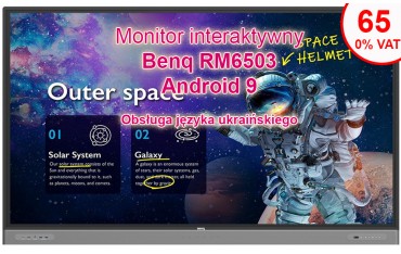Monitor interaktywny BenQ RM6503 4K 65 0% VAT EDU Android 9
