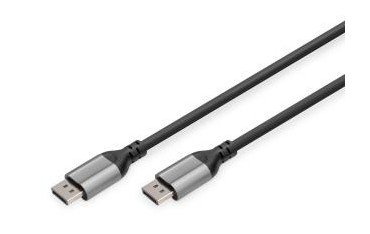 Kabel DIGITUS PREMIUM połączeniowy DisplayPort 1.4 8K60Hz UHD DP/DP M/M czarny 2m
