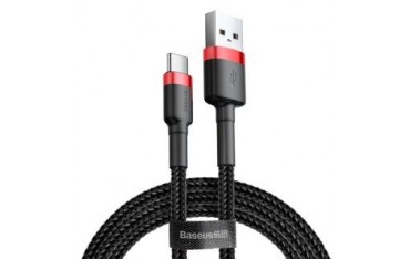 Kabel przewód Baseus Cafule USB-A - USB-C, 1m, Quick Charge 3A, z obsługą szybkiego ładowania