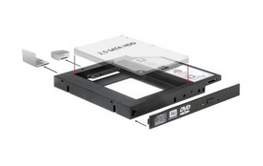 Adapter Delock ramka 5,25” HDD2,5” SLIM SATA (SSD 22pin)