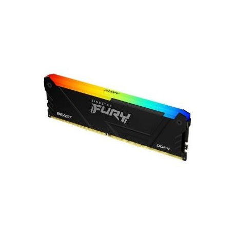 Pamięć DDR4 Kingston Fury Beast RGB 16GB (1x16GB) 1Gx8 3200MHz CL16 1,35V czarna