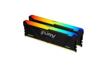 Pamięć DDR4 Kingston Fury Beast RGB 32GB (2x16GB) 1Gx8 3200MHz CL16 1,35V czarna