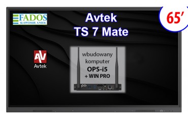 Monitor interaktywny Avtek ST 7 Mate 65 4K OPS i5