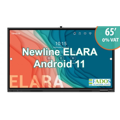 Monitor interaktywny 65 cali 4K Newline ELARA TT-6522Q z wbudowaną kamerą i mikrofonem 0% VAT dla szkoły