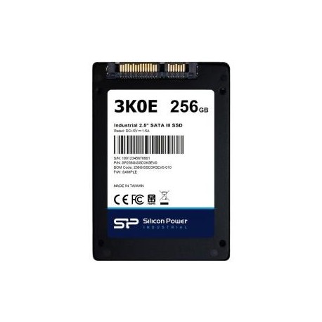Dysk SSD Silicon Power 3K0E Industrial 256GB 2.5” SATA3 (540/470 MB/s)