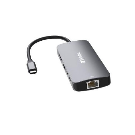 Hub USB Verbatim Multi Port CMH-09: 2xUSB-C 3.1, 1xUSB-A 3.1, 2xUSB-A 3.0, HDMI, RJ-45, SD/microSD