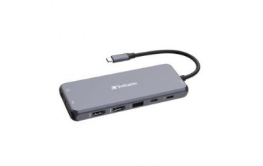 Hub USB Verbatim Multi Port CMH-14: 1x USB-C PD, 3xUSB-A 3.0, 1xUSB-C 3.0, 2xUSB-A 2.0, 2xHDMI, VGA, RJ-45, SD/microSD, audio