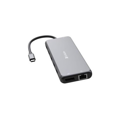 Hub USB Verbatim Multi Port CMH-13: 2x USB-C PD, 1xUSB-A 3.1, 3xUSB-A 3.0, 2xUSB-A 2.0, 2xHDMI, DisplayPort, RJ-45, audio