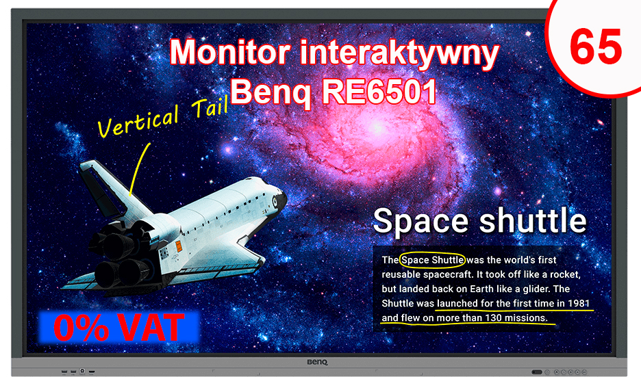 Monitor interaktywny BenQ RE6501