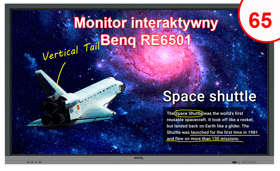 Monitor interaktywny BenQ RE6501