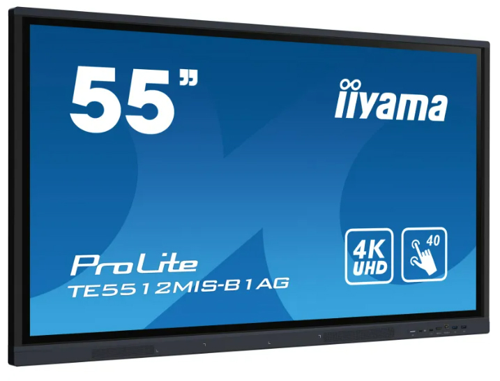 Monitor interaktywny 55 cali iiyama ProLite TE5512MIS-B1AG 55" , 4K UHD, iiWare (Android 11.0), WiFi