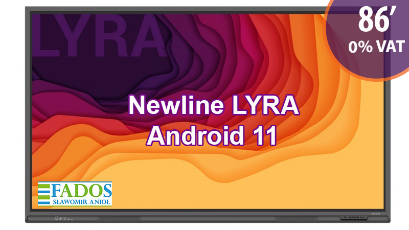 Monitor interaktywny 86 cali Newline Lyra TT-8621Q EDU 0% VAT Android 11